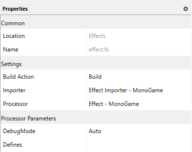 Effect Properties